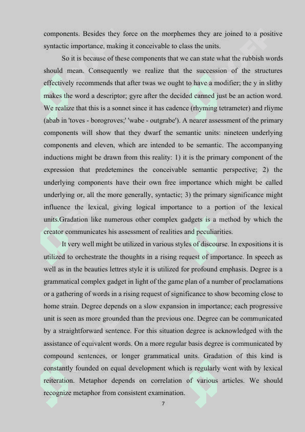 DIACHRONIC AND SYNCHRONIC APPROACHES TO THE STUDY OF THE VOCABULARY 7