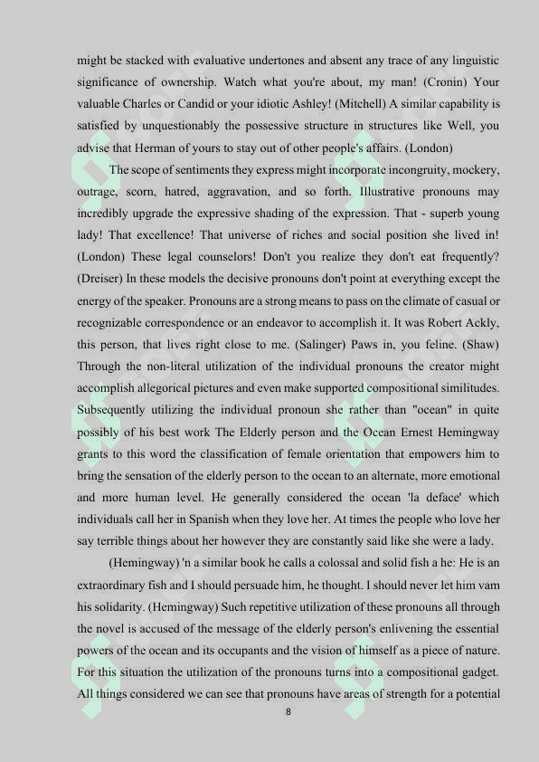 STYLISTIC POWER OF THE NOUN 8