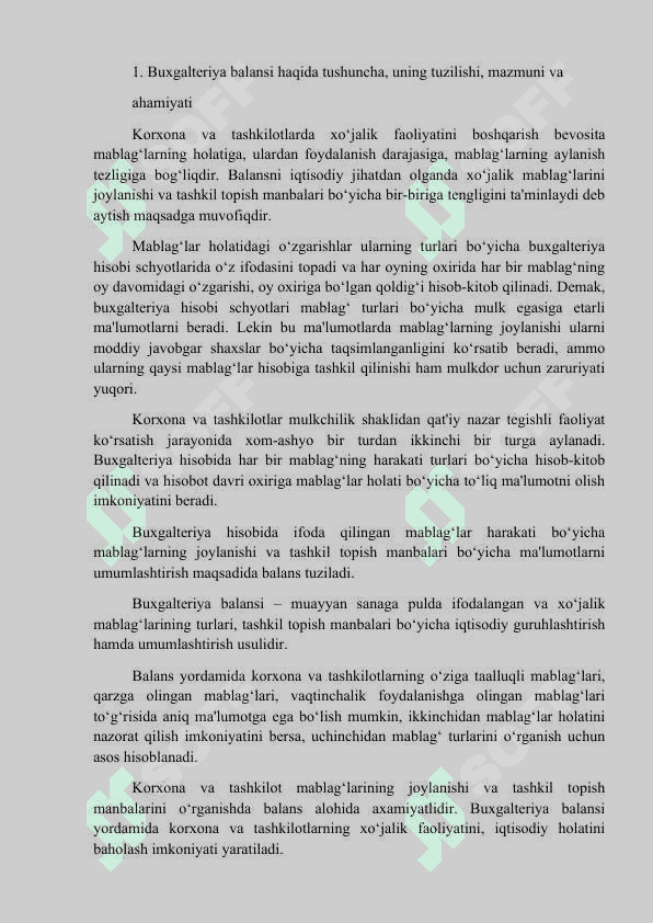 Buxgalteriya balansi turlariBuxgalteriya balansi turlari 2
