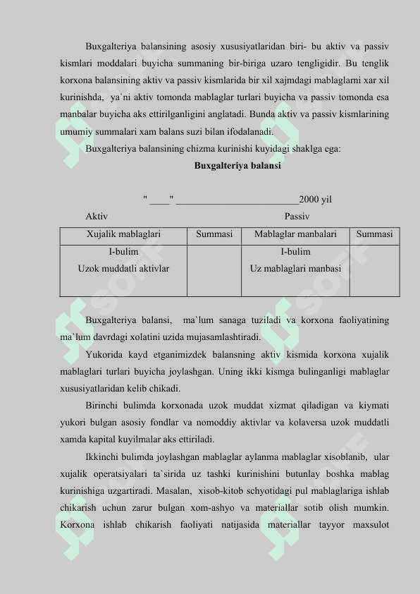 Schyotlar rejasi uning tuzilishi 3