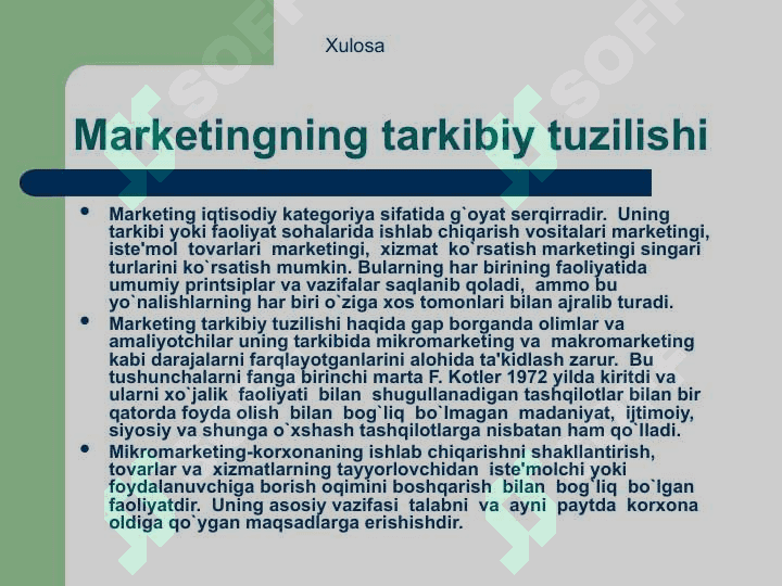 Marketing, uning vazifalari va turlari 3