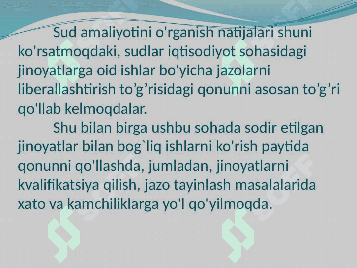 Ayollarga nisbatan jinoiy Jazo 3