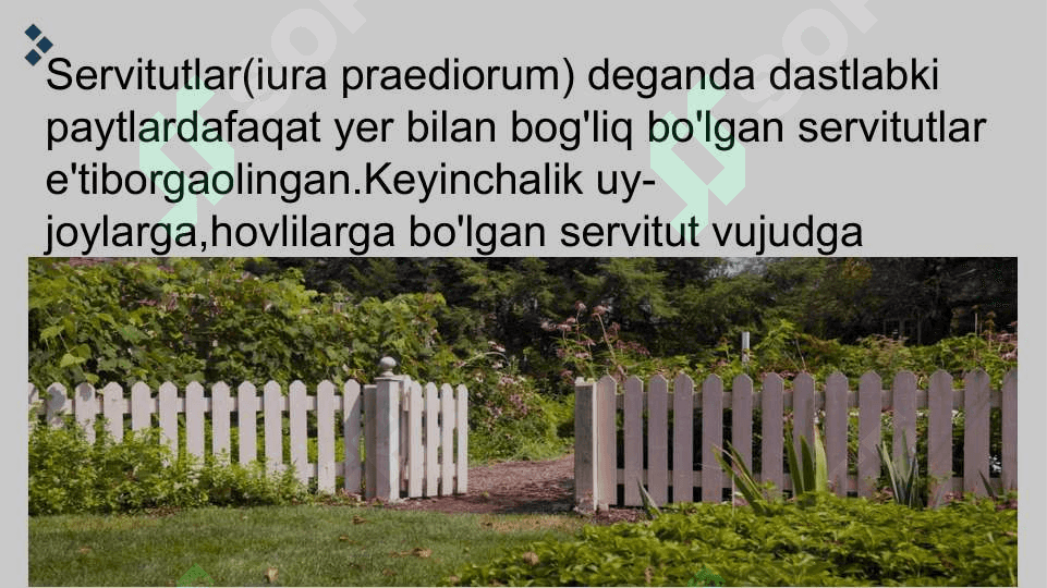 Boshqalarning mulkiga bo’lgan huquq 4
