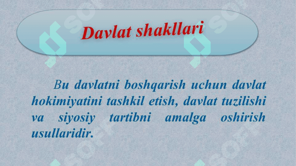 Davlat shakllari tushunchasi 3