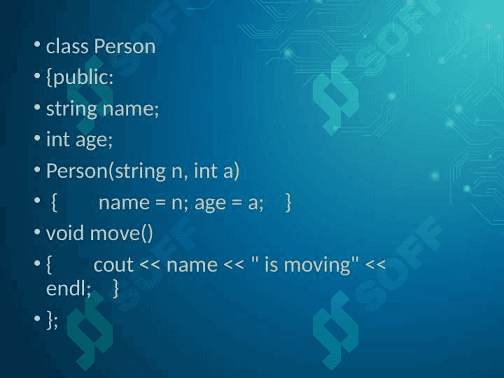 C++ sinflar va obyektlar 3