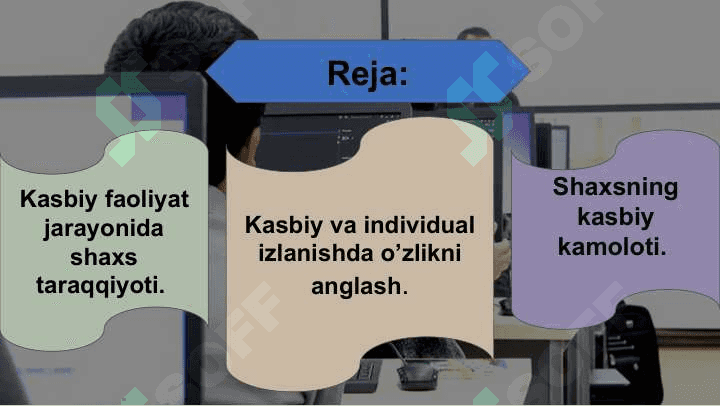 Kasbiy tadbiqiy jihatlarning o'z-o'zini boshqarish usullari 2