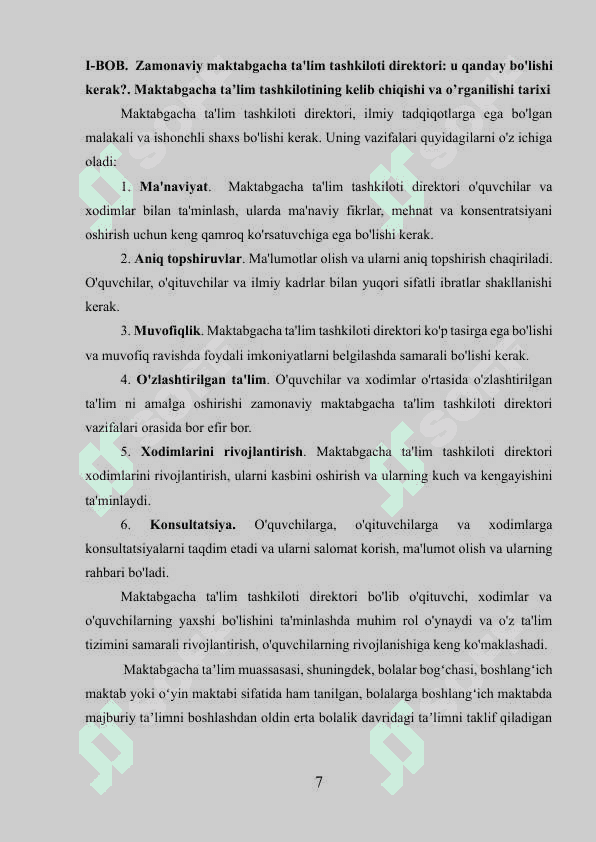 Direktorning vazifasi va ish hajmlari 7