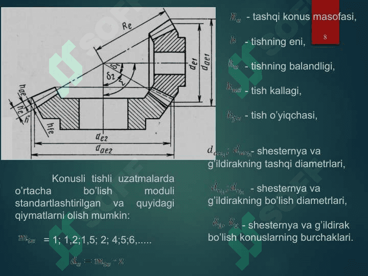 Turli tishli mexanizmlar 8