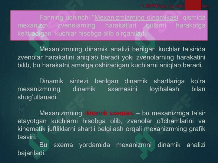 Mexanizm va mashinalar nazariyasi 6