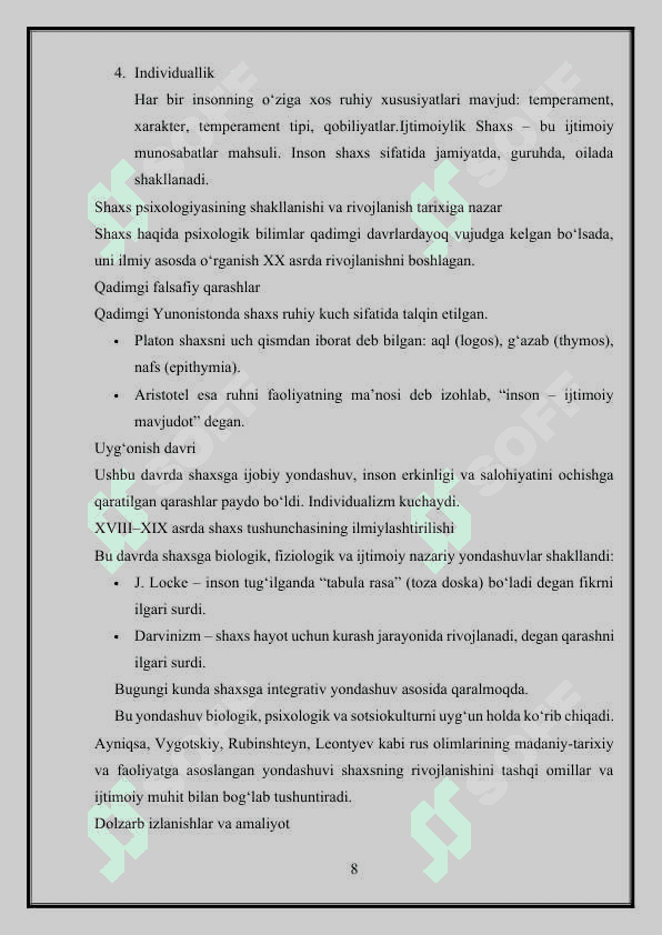 Shaxs psixologiyasining metodologik prinsiplari 8