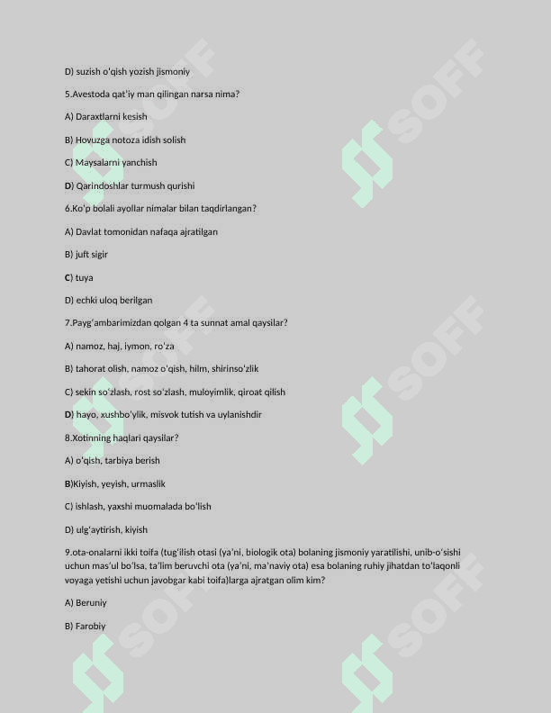 Zardushtiylik dini nechanchi asrda paydo boʻlgan? 2