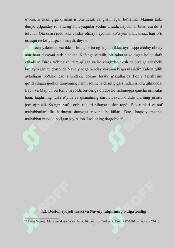 A.Navoiyning Layli va Majnun dostonining gʻoyaviy - badiiy xususiyatlari 8