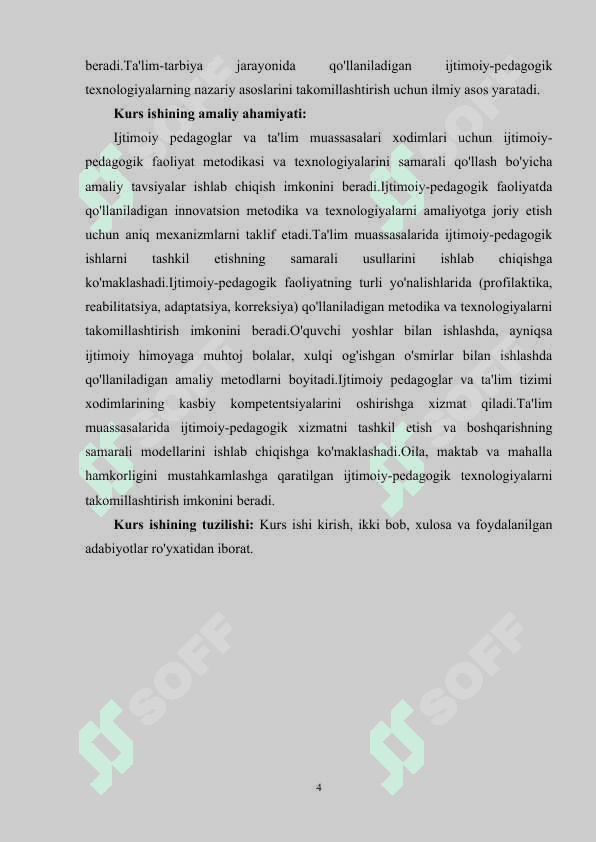 IJTIMOIY-PEDAGOGIK FAOLIYAT METODIKASI VA TEXNOLOGIYASI 4