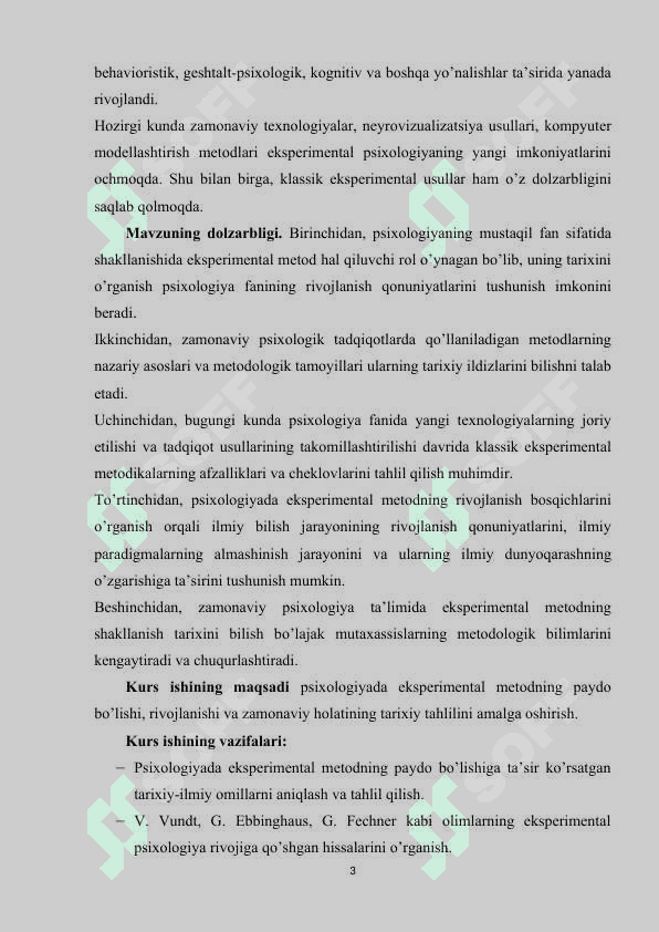 Psixologiyada eksperimental metodining tarixi 3
