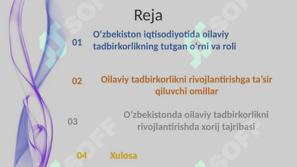 Ozbekistona oilaviy tadbirkorlikni rivojlantirishning oziga hos ususiyatlari 2
