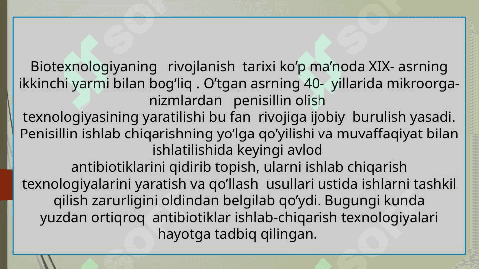 Biotexnologiya fanining rivojlanish istiqbollari 8