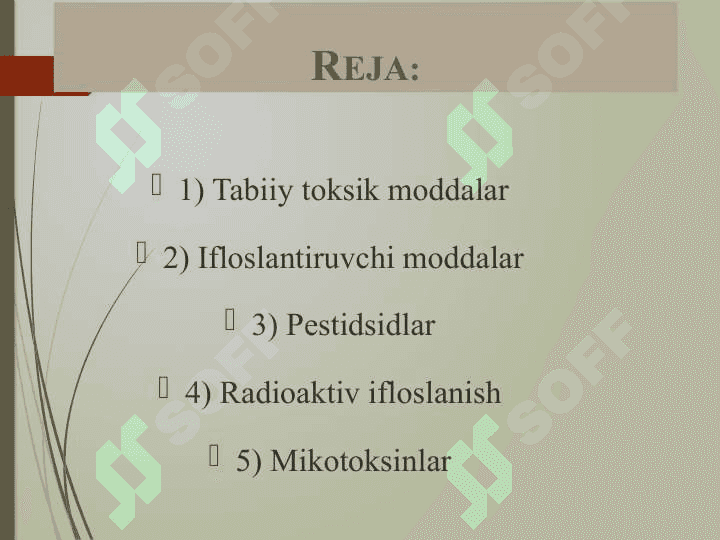Tabiiy toksikantlar 2