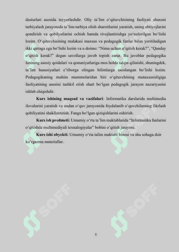 Multimedia texnologiyasi va undan o‘quv jarayonida foydalanish 4