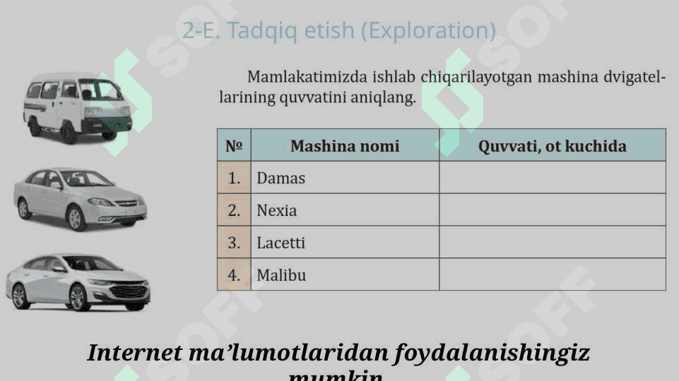 Mexanik quvvat va uning birligi_5E 5