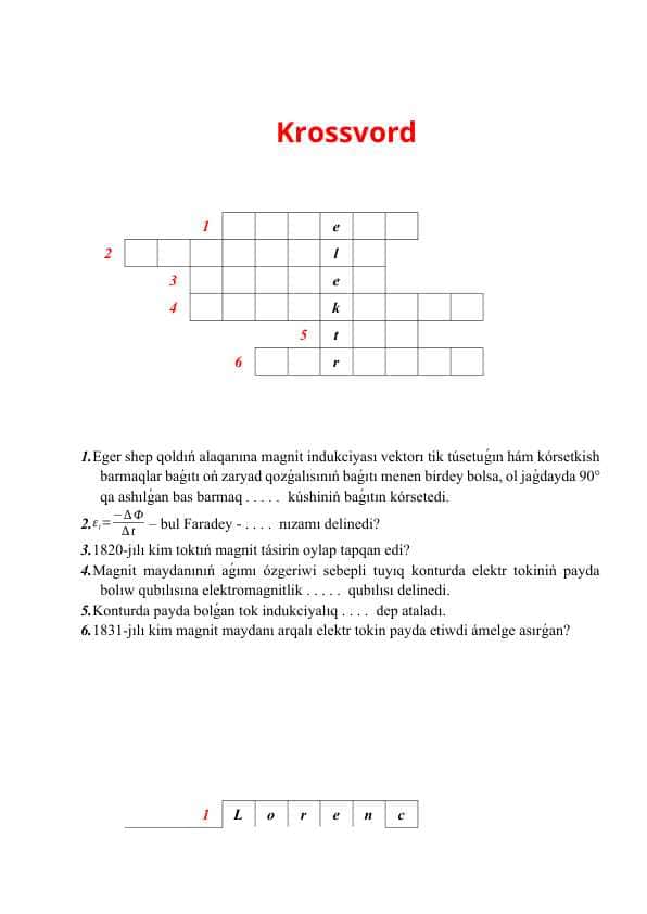 Shep qol qádesi. Elektromagnitlik indukciya qubılısı. Faradey nızamları