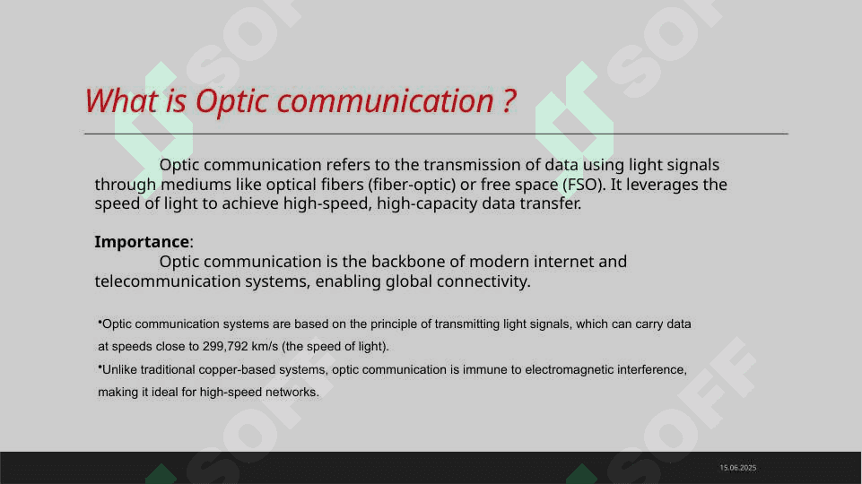 Fiber-optic and Free-space optical (FSO) systems 3