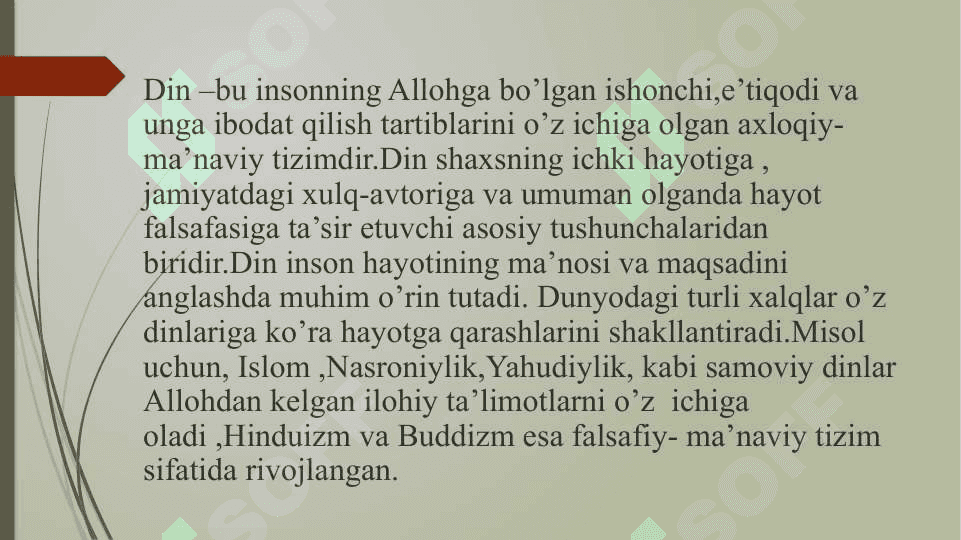 DINSHUNOSLIK FANINING PREDMENT,MAQSADIVA VAZIFALARI 3