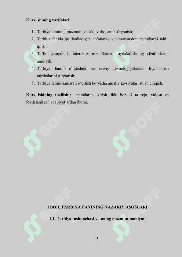 Tarbiya fanini o'qitish metodlari 5