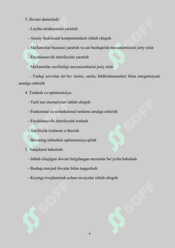 Supermarket ilovasini loyihalash 4