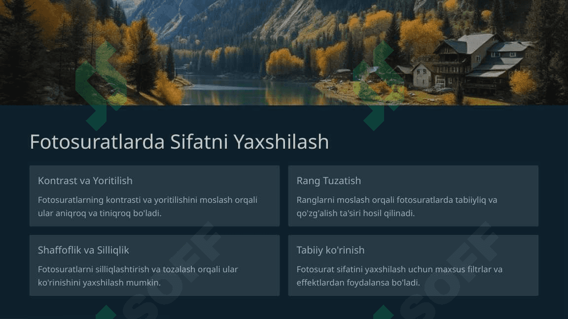 Smartfonlarda fotosuratlarni qayta ishlash 4