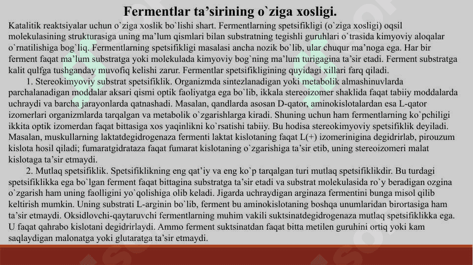 Fermentativ jarayonlar 3