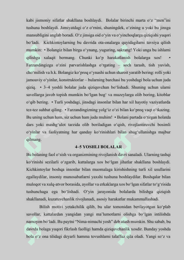 3-7 YOSHLI BOLA XUSUSIYATLARI 2
