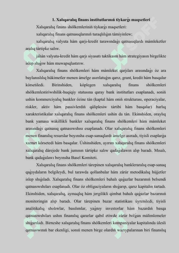 Finanslıq institutlar bazarı hám qatnasıwshıları.docx 3