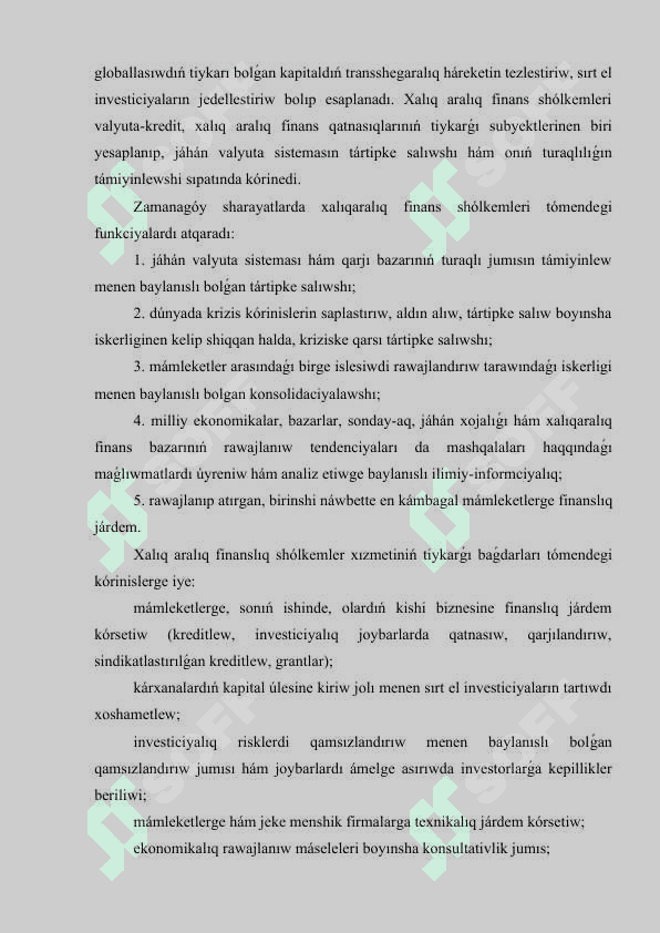 Finanslıq institutlar bazarı hám qatnasıwshıları.docx 4