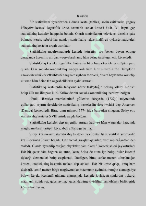 Statistikalıq maǵlıwmatlardı keste hám grafikalerde sáwlelendiriw.docx 2
