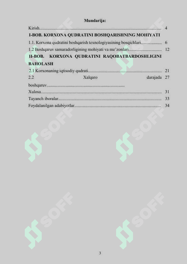 Korxona qudratini boshqarish.docx kurs ishi 3