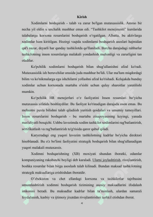 Tashkilot xodimlarini boshqarish.docx kurs ishi 4