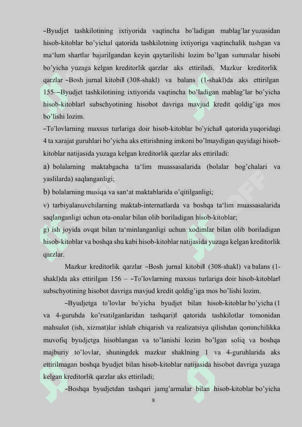 Byudjet tashkilotlarida smetalar hamda shtatlar jadvalini tuzish, tasdiqlash va taqdim etish tartibi.docx 8