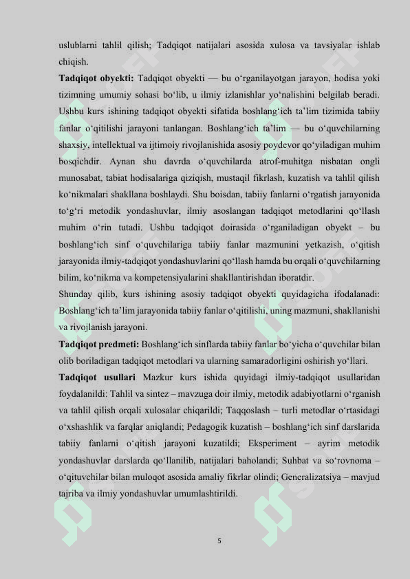 Kurs ishi 5