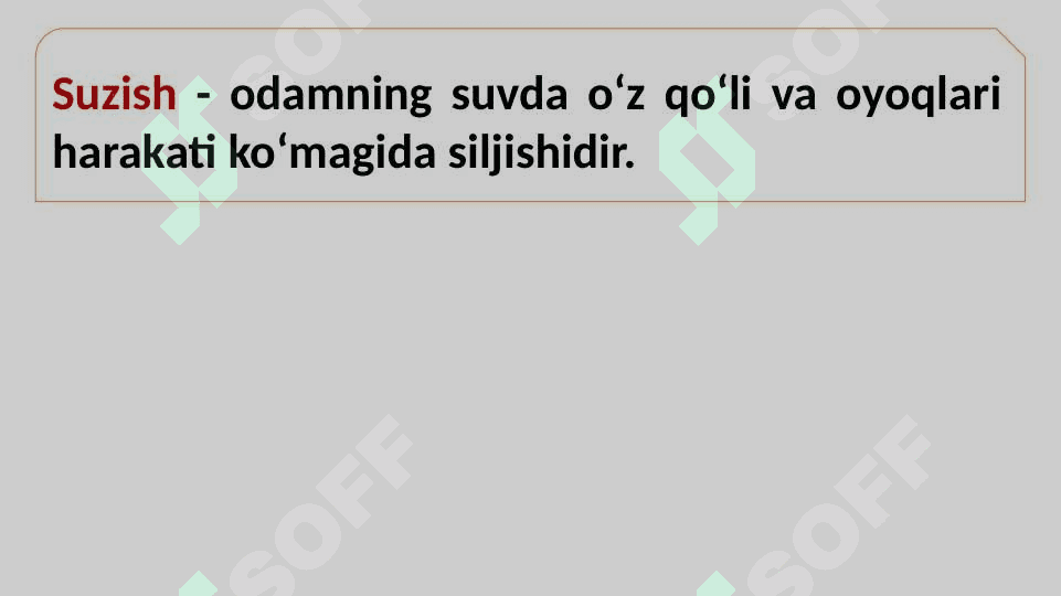 Suzish va uni o‘qitish metodikasi fanining maqsadi hamda vazifalari. Suzish sportining rivojlanish tarixi 2