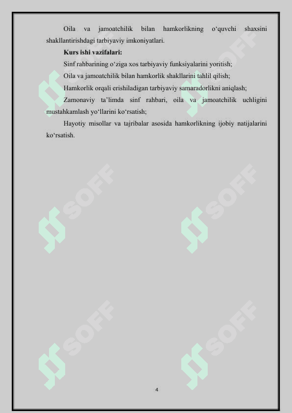 Sinf rahbarining oila va jamoatchilik bilan hamkorligining ahamiyati. 4