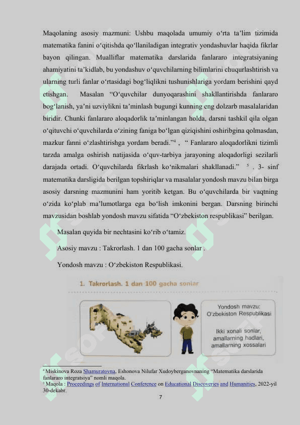 3-sinf matematika darslarida nostandart topshiriq va masalalar bilan ishlash 7
