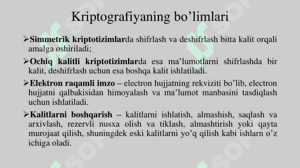 Axborot xavfsizligining umumiy tushunchalari 8