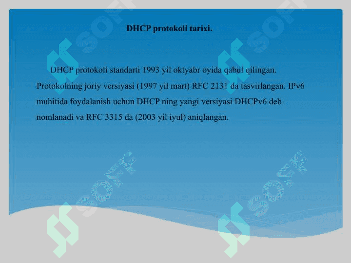 DHCP protokoli 2
