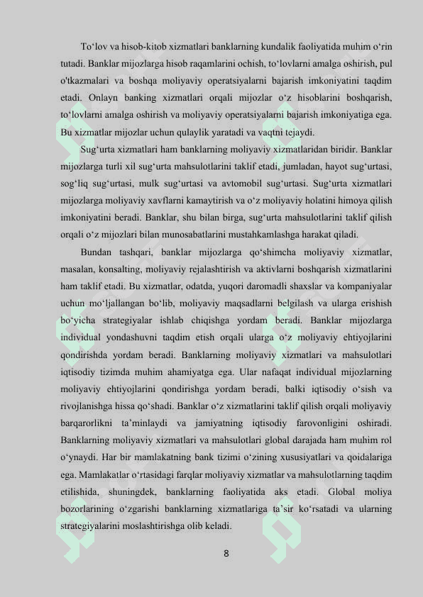 MILLIY BANK 8