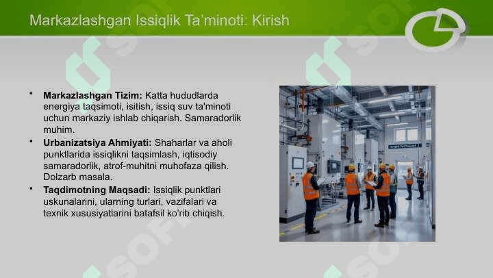 Markazlashgan issiqlik taʼminoti. Issiqlik punkti uskunalari 3