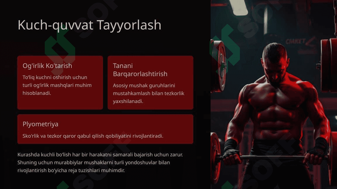 Kurash Turlarida Umumiy Jismoniy Tayyorgarlik 4