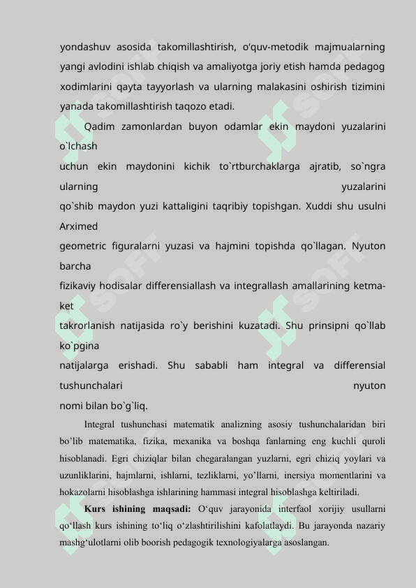 Tarkibida trigonometrik funksiyalar qatnashgan ifodalarni integrallash 5