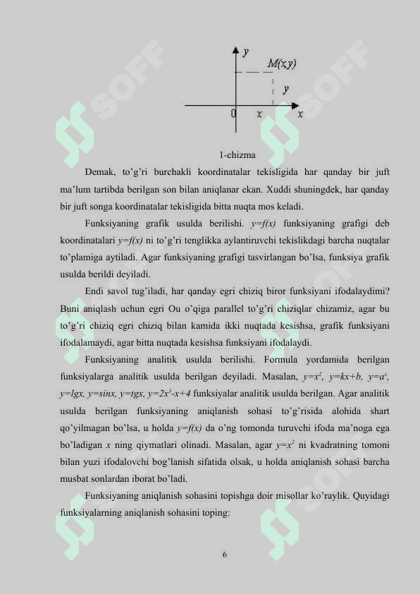 Funksiya tushunchasi.Asosiy elementar funksiyalar 6
