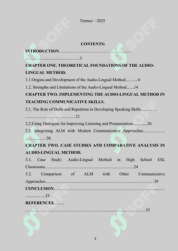 THE AUDIO-LINGUAL METHOD (AUDIOLINGUALISM) IN TEACHING COMMUNICATIVE SKILLS 2