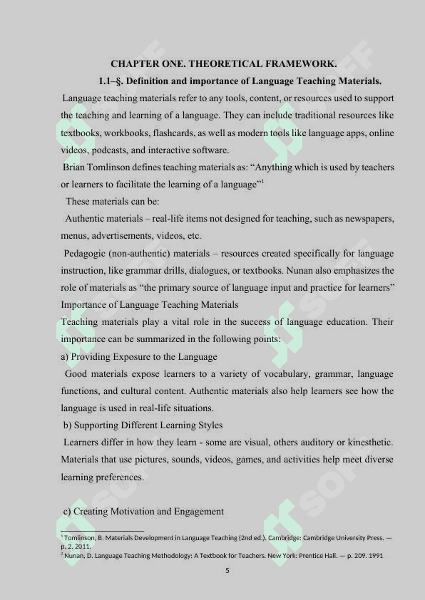 Economy and Language Teaching Materials 5